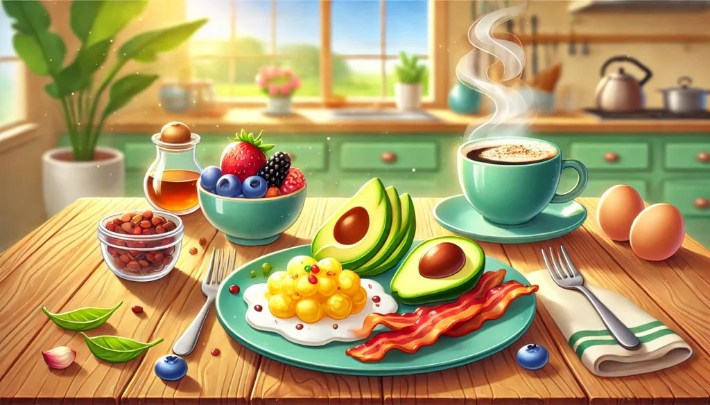 an image for 15-minute keto breakfast recipes