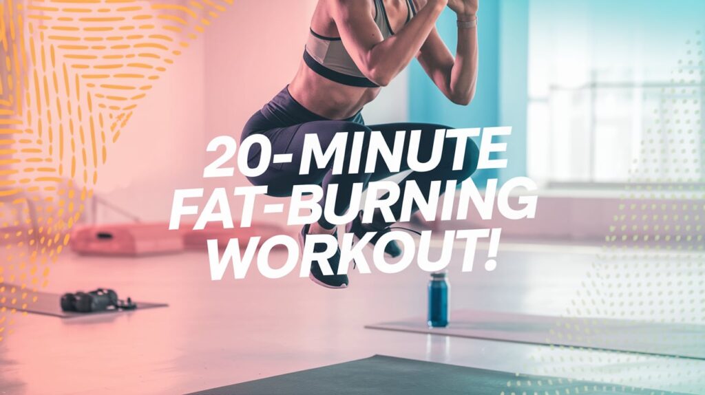 A fit person doing a high-intensity workout at home, looking energized and determined.